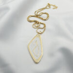 Paskunji Font ”Letter a” Georgian Alphabet ”Letter G” Necklace