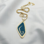 Paskunji Font ”Letter G” Georgian Alphabet ”Letter N” Necklace