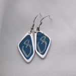 Georgian Alphabet “Letter T” Earrings