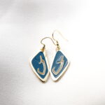 Georgian Alphabet “Letter K” Earrings