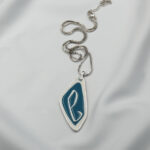 Paskunji Font “Letter e” Necklace Georgian Alphabet Inverted ”Letter M”