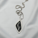 Paskunji Font “Letter F” Georgian Alphabet Inverted ”Letter Q” Necklace