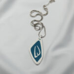 Paskunji Font “Letter W” Georgian Alphabet Inverted ”Letter O” Necklace