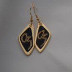 Georgian Alphabet “Letter F” Earrings