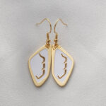 Georgian Alphabet “Letter H” Earrings