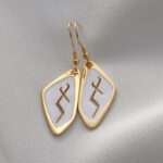 Georgian Alphabet “Letter J” Earrings