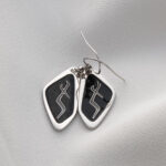 Georgian Alphabet “Letter J” Earrings