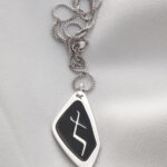 Georgian Alphabet ”Letter J” Necklace