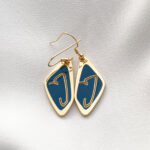 Georgian Alphabet “Letter U” Earrings