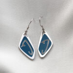 Georgian Alphabet “Letter U” Earrings