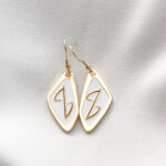Georgian Alphabet “Letter Z” Earrings