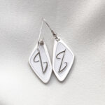 Georgian Alphabet “Letter Z” Earrings
