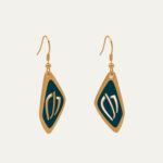Georgian Alphabet “Letter T” Earrings