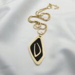 Paskunji Font “Letter U” Georgian Alphabet Inverted ”Letter I” Necklace