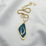 Paskunji Font “Letter U” Georgian Alphabet Inverted ”Letter I” Necklace